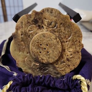 Vintage | World Market Insense Holder Carved Stone